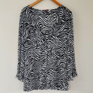 Victoria Secret Sheer Zebra Print Chemise